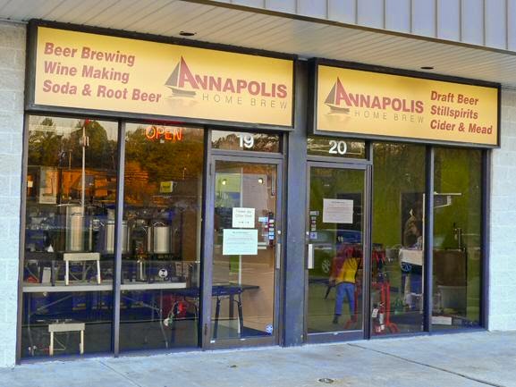 Annapolis Home Brew exterior view showcasing professional Brewing supply store services in Severna Park, Maryland