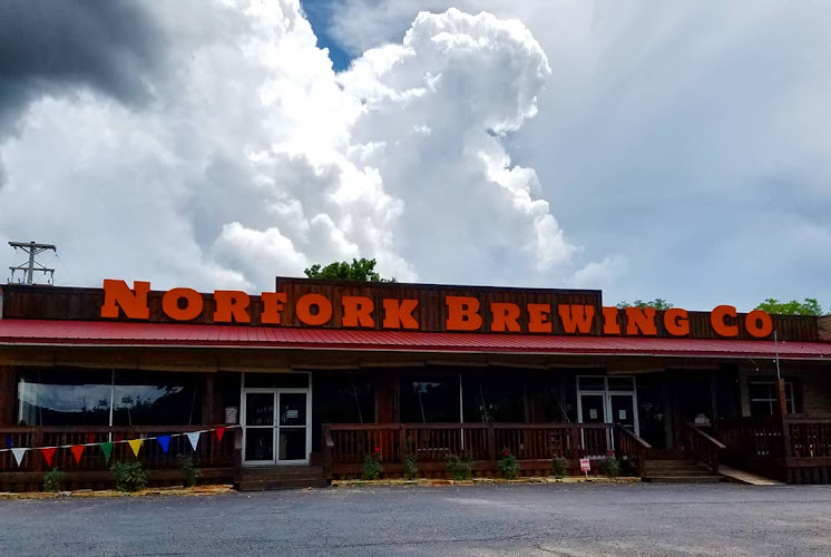 Norfork Brewing Co. exterior view showcasing professional Brewery services in Norfork, Arkansas