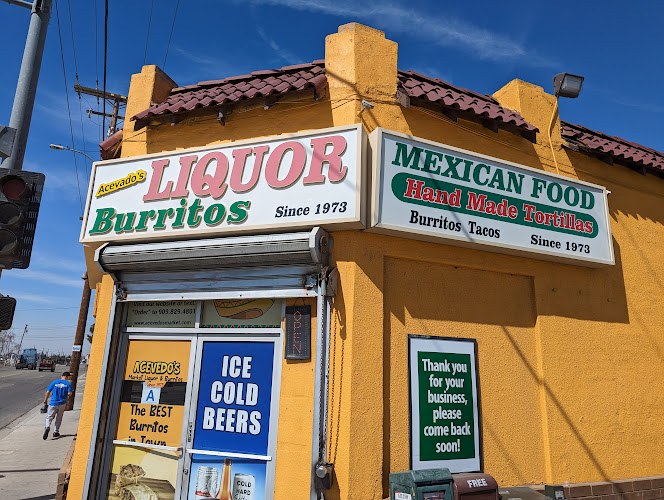 Acevedo's Market Liquor and Burritos exterior view showcasing professional restaurants services in Fontana, California