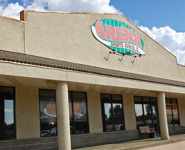 Arena Sports Grill exterior view showcasing professional restaurants services in Mountain Home, Arkansas