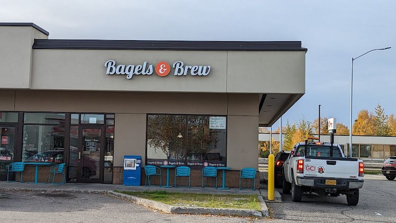 Bagels & Brew exterior view showcasing professional restaurants services in Fairbanks, Alaska