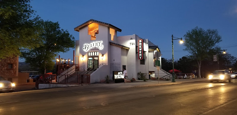Belfry Wood-Fired Grill and Brewery exterior view showcasing professional restaurants services in Cottonwood, Arizona