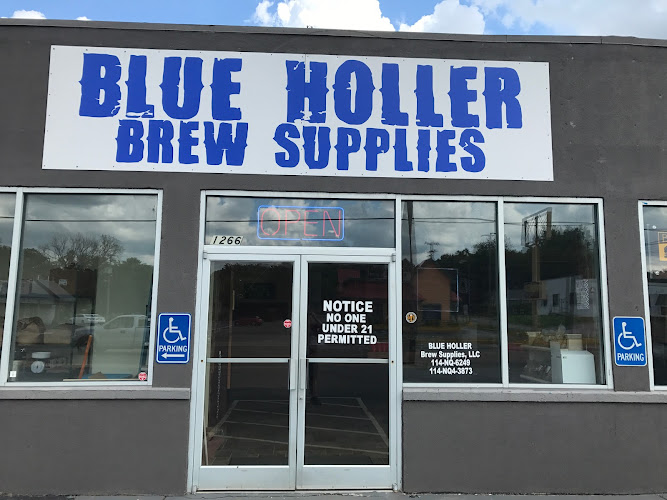 Blue Holler Brew Supplies exterior view showcasing professional Brewing supply store services in Bowling Green, Kentucky