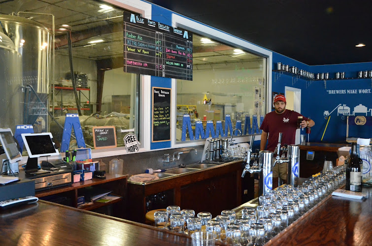 Blue Pants Brewery and Tap Room exterior view showcasing professional Brewery services in Madison, Alabama