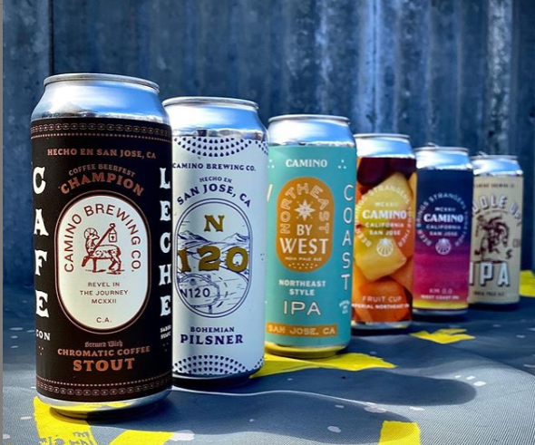 Camino Brewing Co. and Beer Garden exterior view showcasing professional Brewery services in San Jose, California