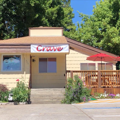 Crave exterior view showcasing professional restaurants services in Mt Shasta, California