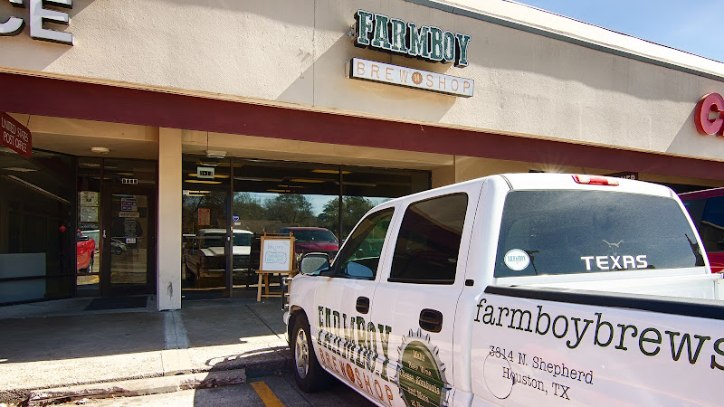 Farmboy Brew Shop exterior view showcasing professional Brewing supply store services in Houston, Texas