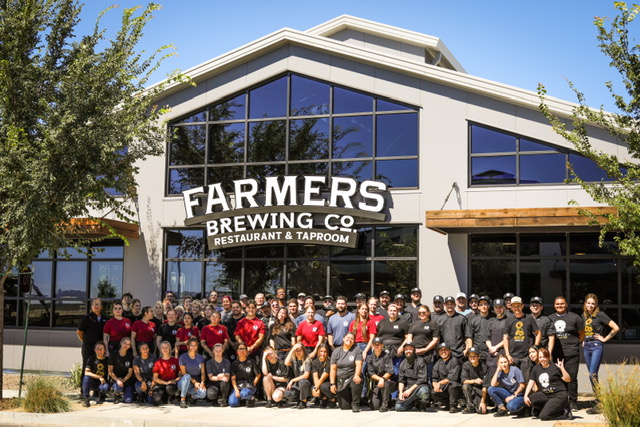 Farmers Brewing Restaurant and Taproom exterior view showcasing professional restaurants services in Chico, California
