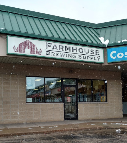 Farmhouse Brewing Supply exterior view showcasing professional Brewing supply store services in Janesville, Wisconsin