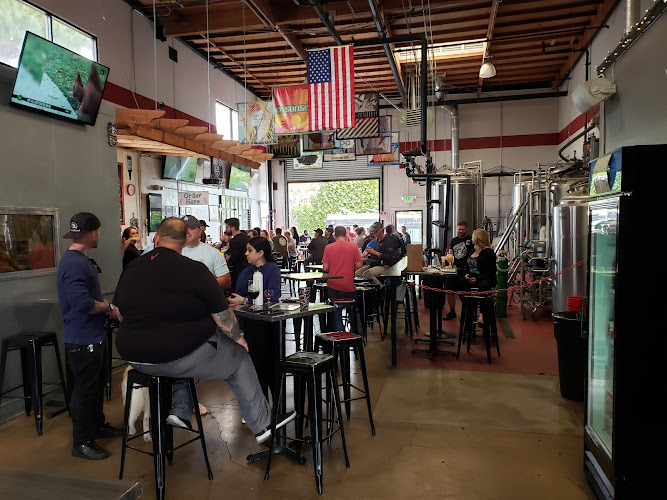 Four Sons Brewing exterior view showcasing professional Brewery services in Huntington Beach, California