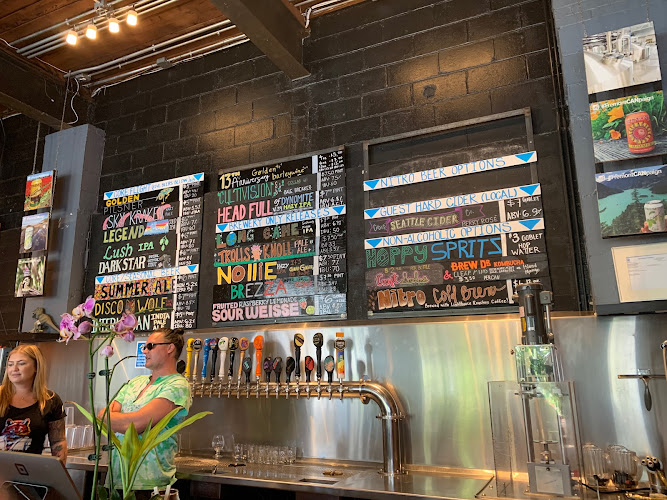 Fremont Brewing's Urban Beer Garden exterior view showcasing professional Brewery services in Seattle, Washington