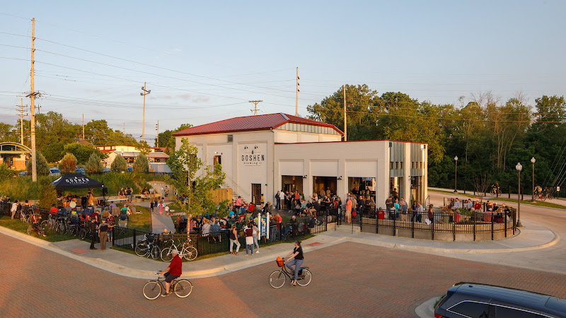 Goshen Brewing Company exterior view showcasing professional Brewery services in Goshen, Indiana