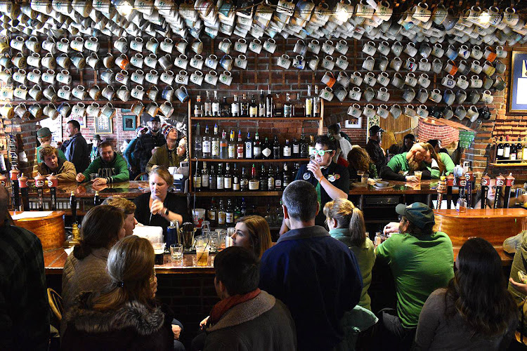 Gritty McDuff's Brew Pub exterior view showcasing professional restaurants services in Portland, Maine