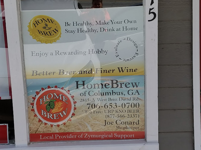 Homebrew of Columbus exterior view showcasing professional Brewing supply store services in Columbus, Georgia