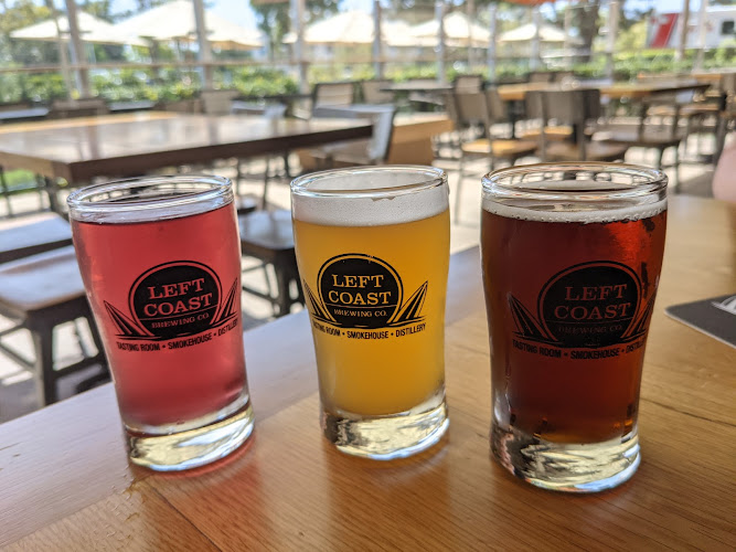 Left Coast Brewing Distillery Smokehouse exterior view showcasing professional Brewery services in Irvine, California