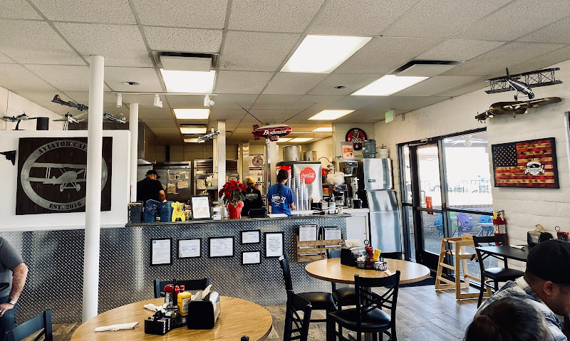 Little Aviator Cafe exterior view showcasing professional restaurants services in Apple Valley, California