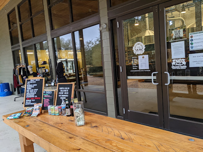 Live Oak Brewing Company exterior view showcasing professional Brewery services in Del Valle, Texas