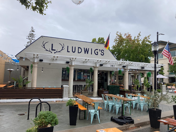 Ludwigs Biergarten Mountain View exterior view showcasing professional restaurants services in Mountain View, California