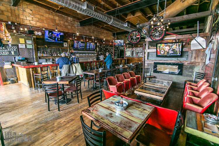 Paddle Hard Brewing exterior view showcasing professional restaurants services in Grayling, Michigan