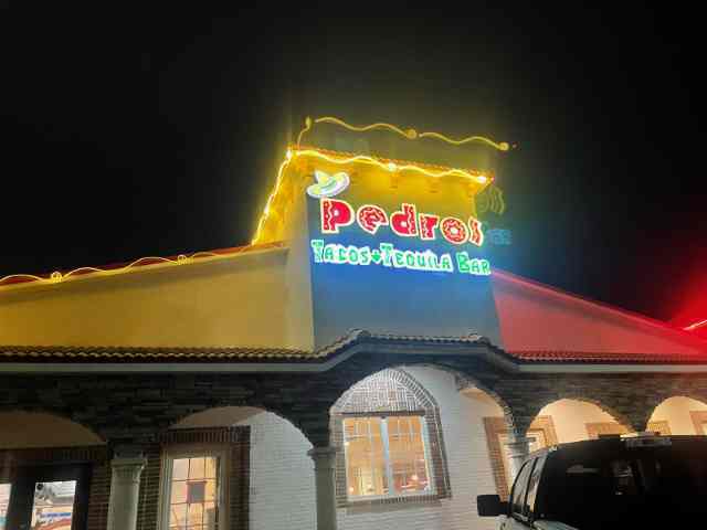 Pedro's Tacos & Tequila Bar (Greenville) exterior view showcasing professional restaurants services in Greenville, Alabama