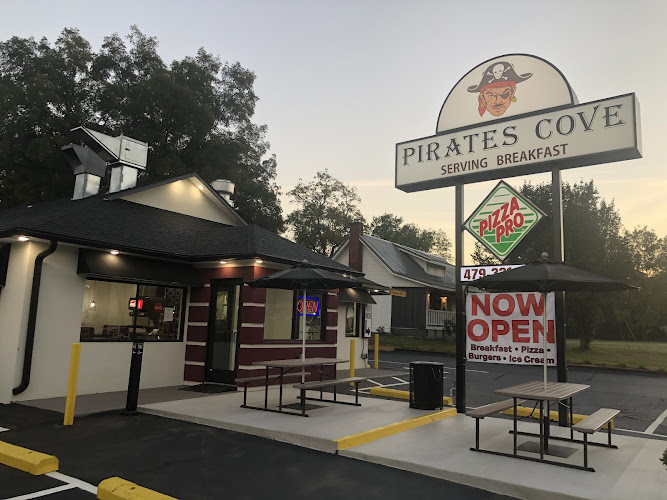 Pirates Cove / Pizza Pro exterior view showcasing professional restaurants services in Dover, Arkansas