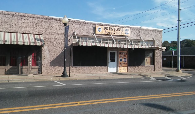 Preston's Steak & Grill exterior view showcasing professional restaurants services in Luverne, Alabama