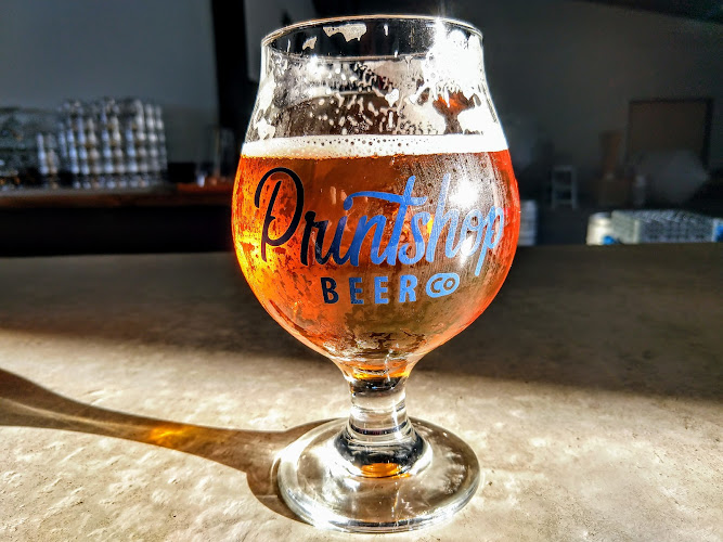 Printshop Beer Co. exterior view showcasing professional Brewery services in Knoxville, Tennessee