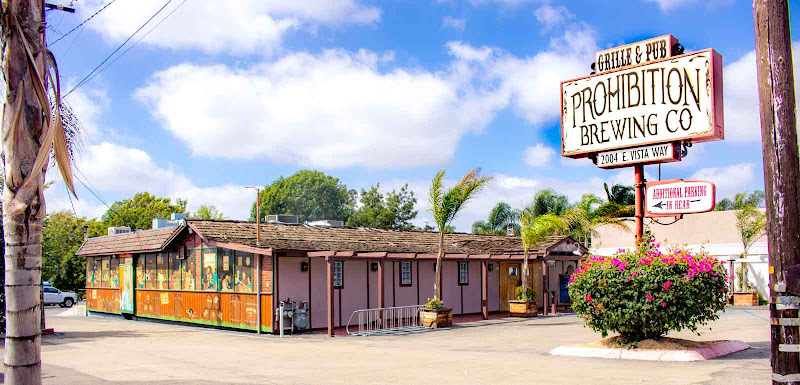 Prohibition Brewing Company exterior view showcasing professional Brewery services in Vista, California