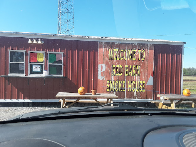 Red BARN SMOKEHOUSE exterior view showcasing professional restaurants services in Eudora, Arkansas