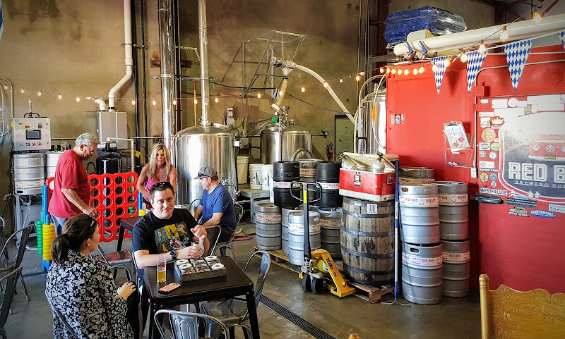 Red Bus Brewing Company exterior view showcasing professional Brewery services in Folsom, California