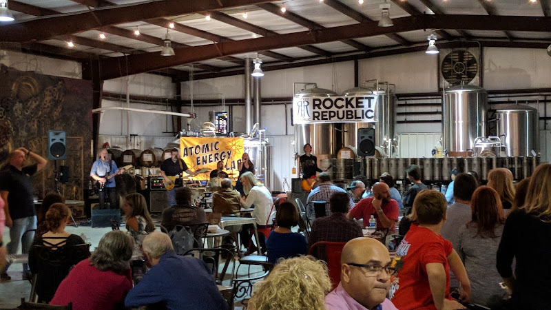 Rocket Republic Brewing Company exterior view showcasing professional Brewery services in Madison, Alabama