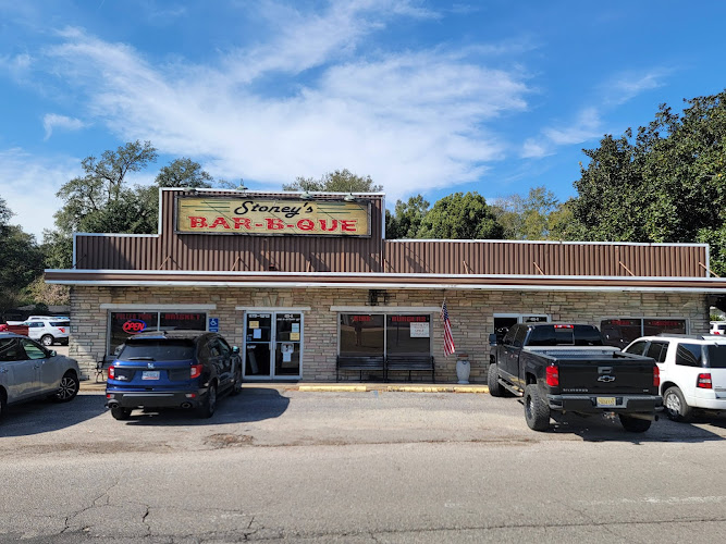 Stoney's BBQ exterior view showcasing professional restaurants services in Saraland, Alabama