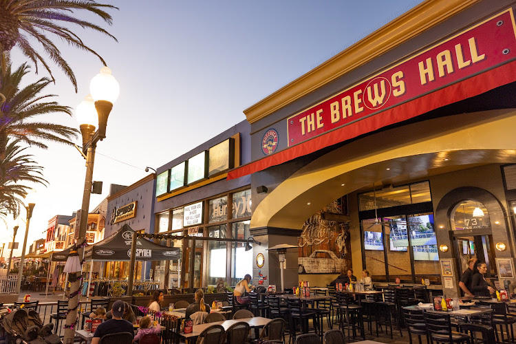 The Brews Hall exterior view showcasing professional restaurants services in Hermosa Beach, California