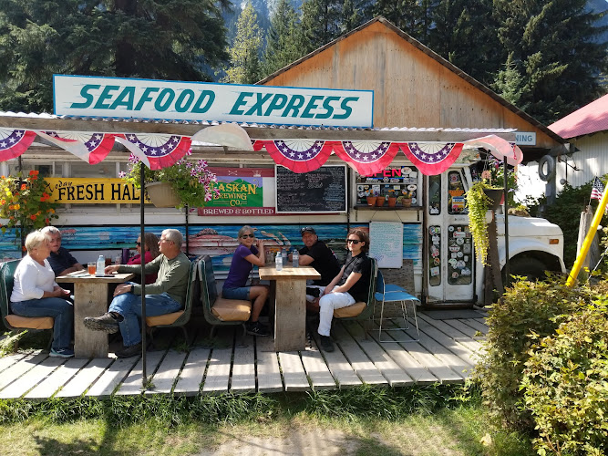The Bus exterior view showcasing professional restaurants services in Hyder, Alaska