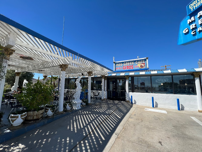 The Mad Greek exterior view showcasing professional restaurants services in Baker, California