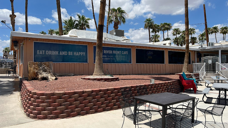 The Riverfront Cafe exterior view showcasing professional restaurants services in Needles, California