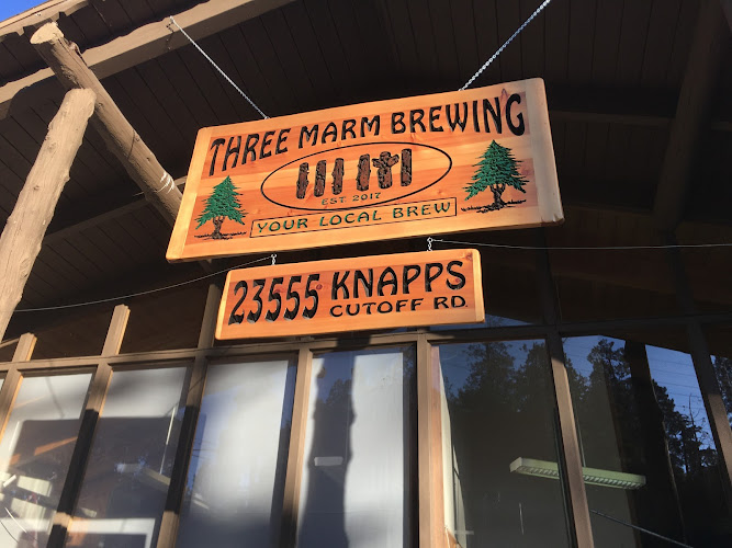 Three Marm Brewing Co exterior view showcasing professional Brewery services in Crestline, California