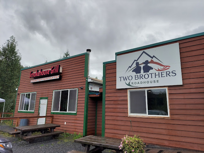 Two Brother's Roadhouse exterior view showcasing professional restaurants services in Cooper Landing, Alaska