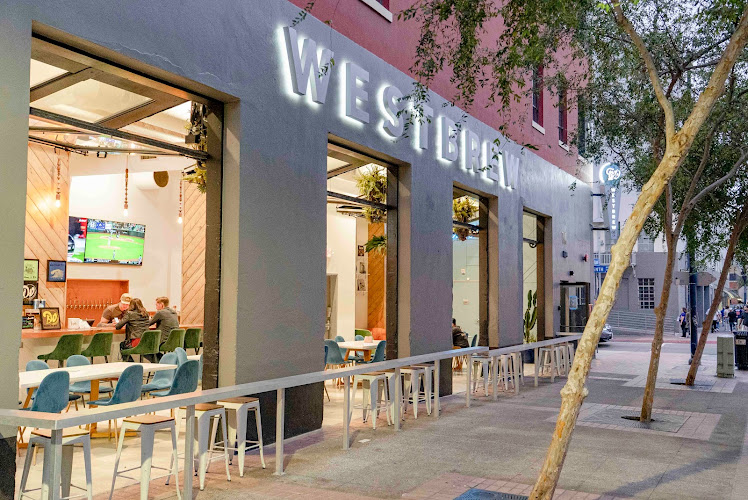 WestBrew Downtown exterior view showcasing professional restaurants services in San Diego, California